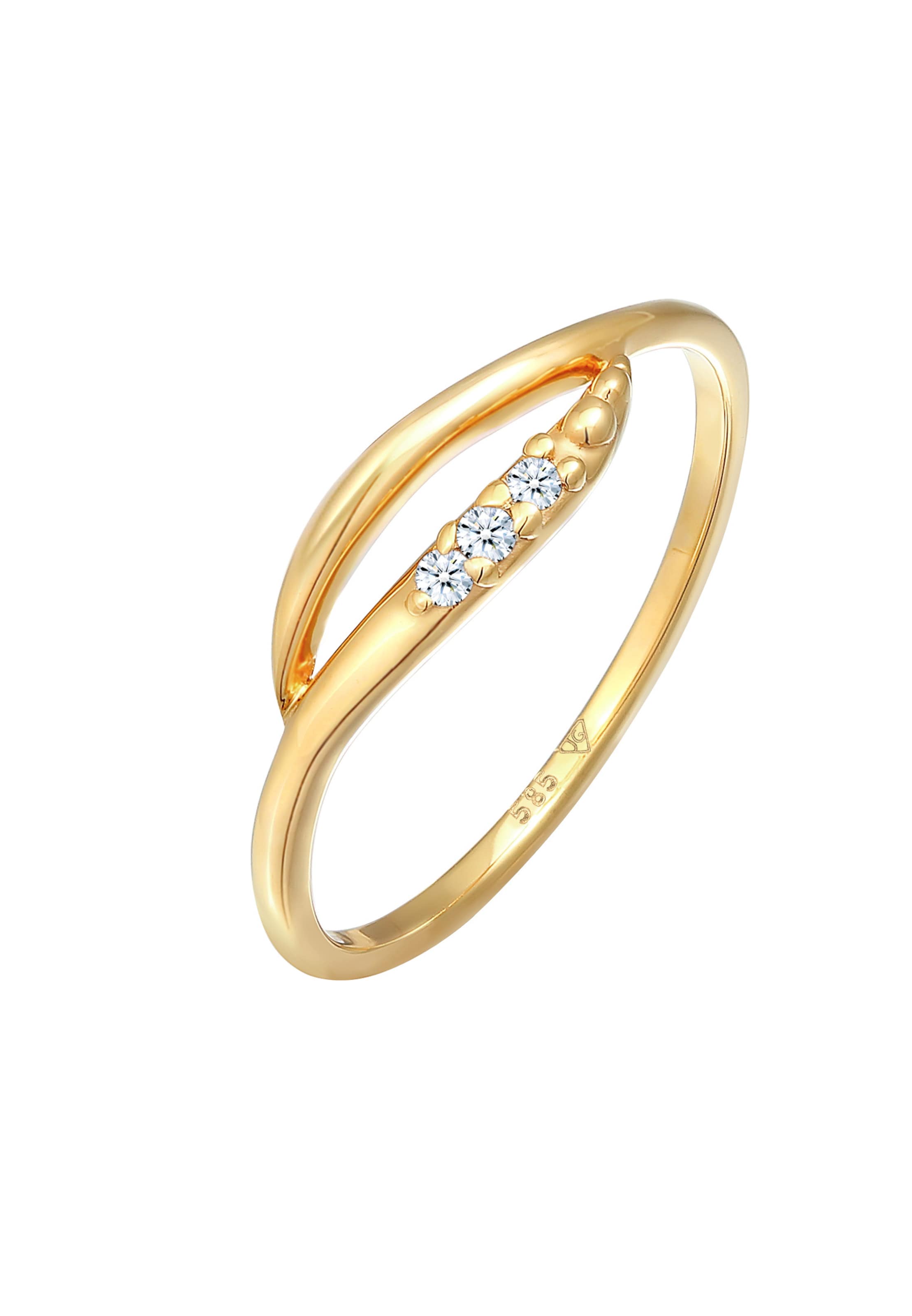 Elli DIAMONDS Ring in Gold: front