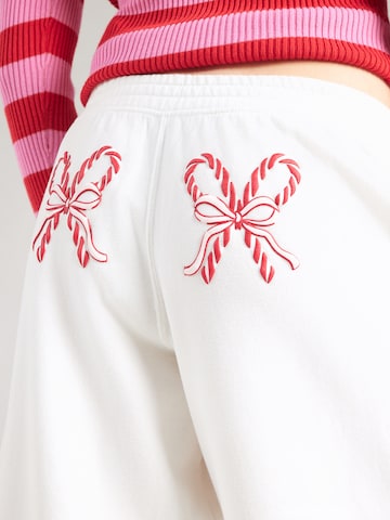 HOLLISTER Zvonové kalhoty Kalhoty – bílá