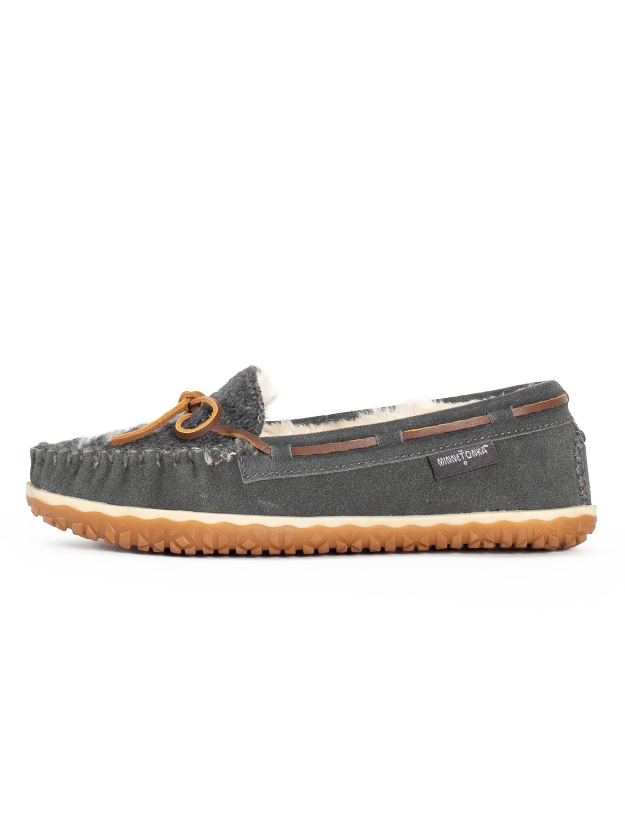 Minnetonka Moccasin 'Tilia' in Grey: front