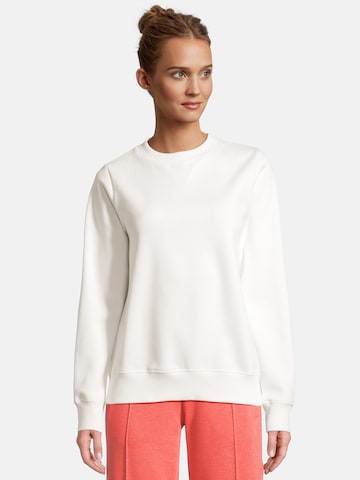 Sweat-shirt 'RABHAHN - UNI' salzhaut en blanc : devant