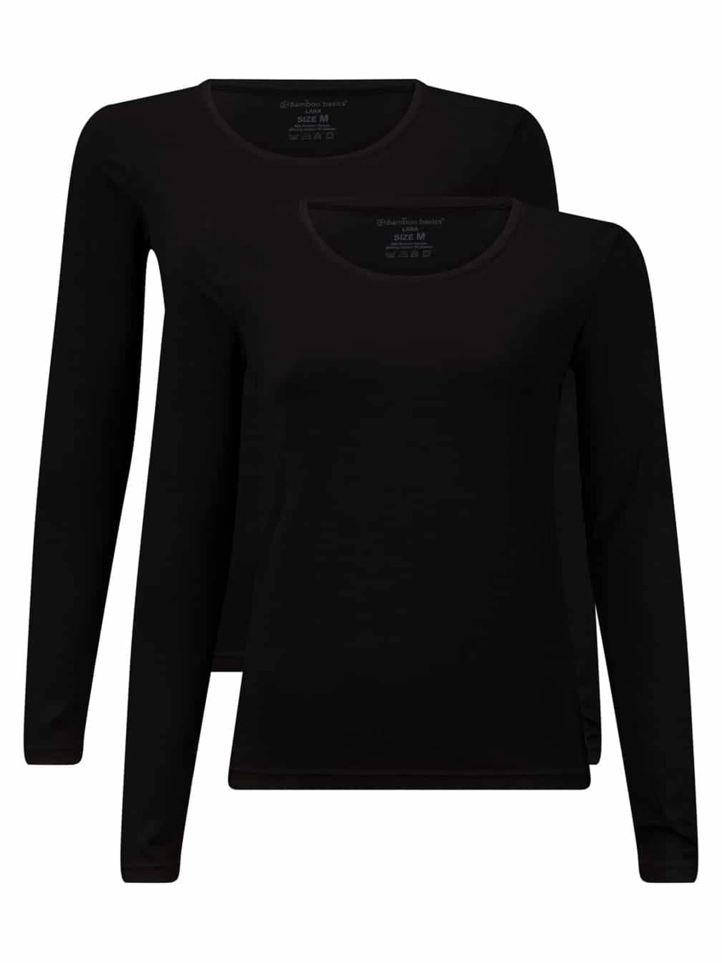 Bamboo basics Shirt in Black: front
