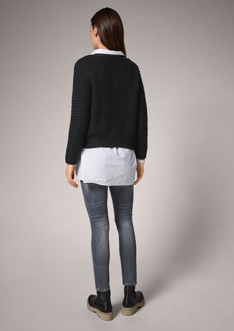 comma casual identity Knit Cardigan in Black