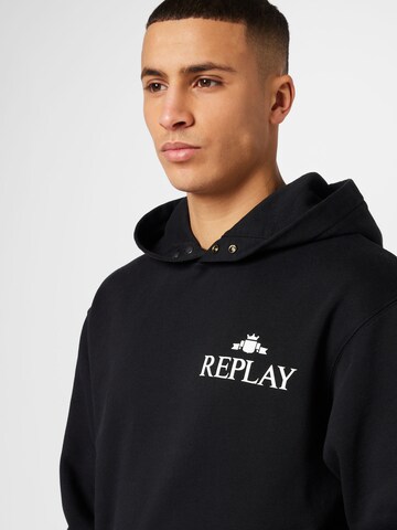 REPLAY Sweatshirt in Schwarz