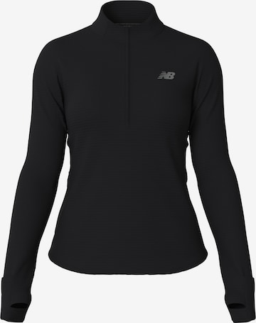new balance Functioneel shirt 'Athletics' in Zwart: voorkant