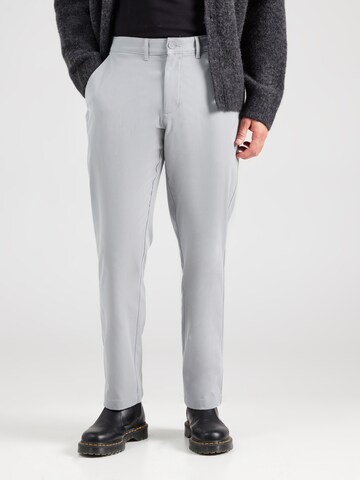 Abercrombie & Fitch tavaline Chino-püksid, värv hall: eest vaates