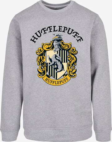 Sweat-shirt 'Harry Potter - Hufflepuff Crest' ABSOLUTE CULT en gris : devant