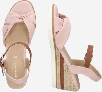 TOM TAILOR Sandals in Pink