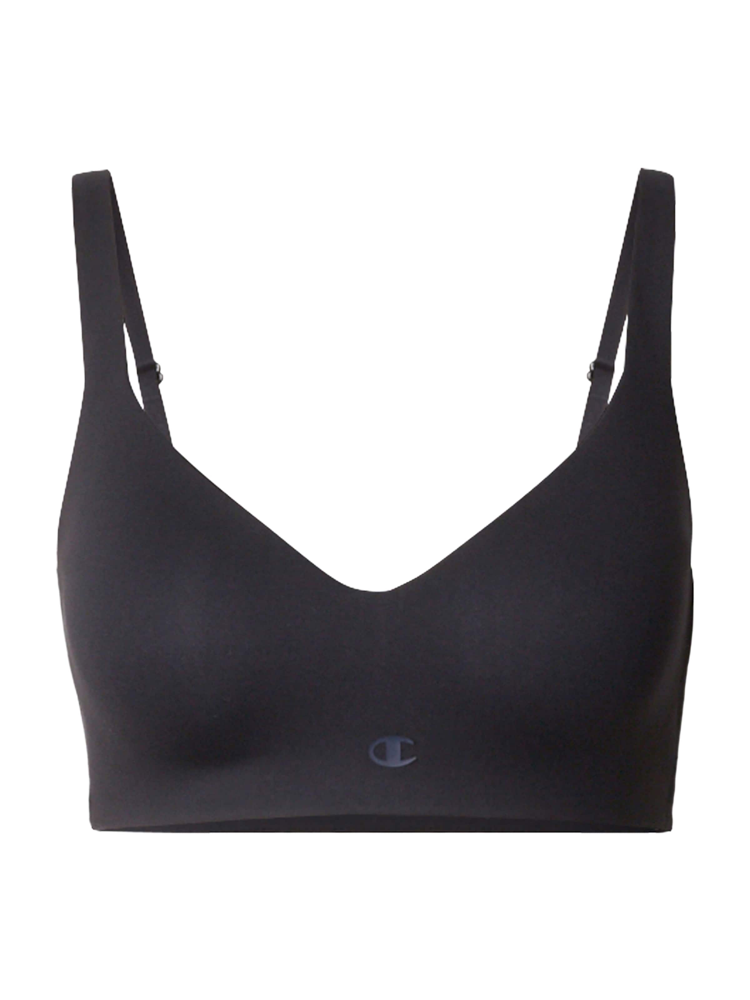 Champion Authentic Athletic Apparel Bustier Sportmelltartók - fekete: elől
