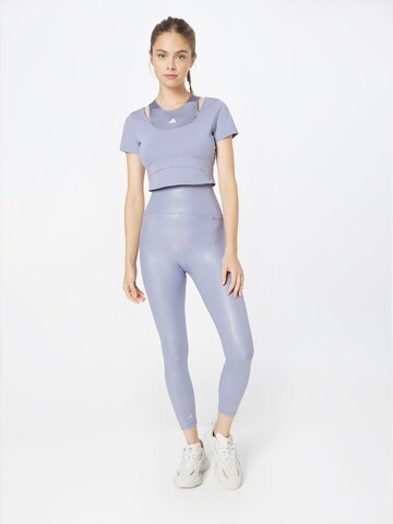 ADIDAS PERFORMANCE Skinny Sporthose in Lila