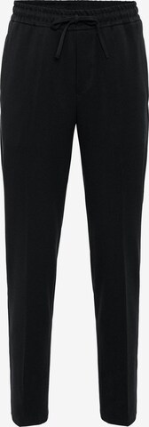 Antioch Slim fit Trousers in Black: front