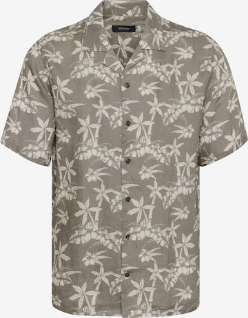 Coupe regular Chemise 'Klampo' Matinique en beige : devant