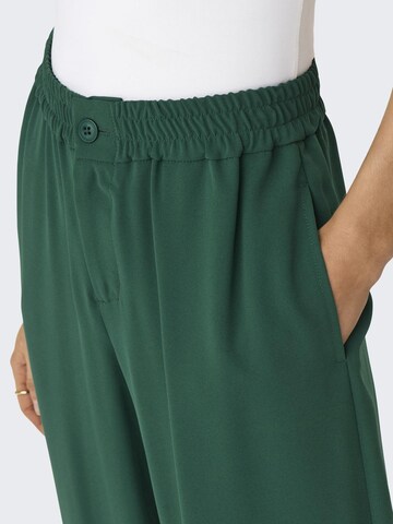 ONLY Wide leg Pants 'LEILA' in Green