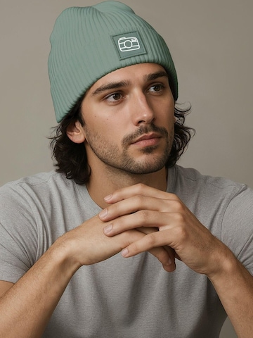 Neverless Beanie 'Kamera' in Green