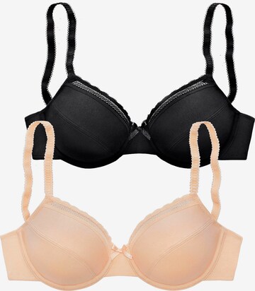 NUANCE T-shirt Bra in Beige: front