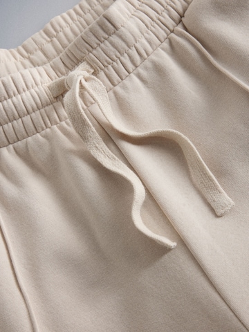 The Set - Pierna ancha Pantalón en beige