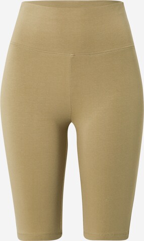 Skinny Leggings 'Cycle' Urban Classics en vert : devant