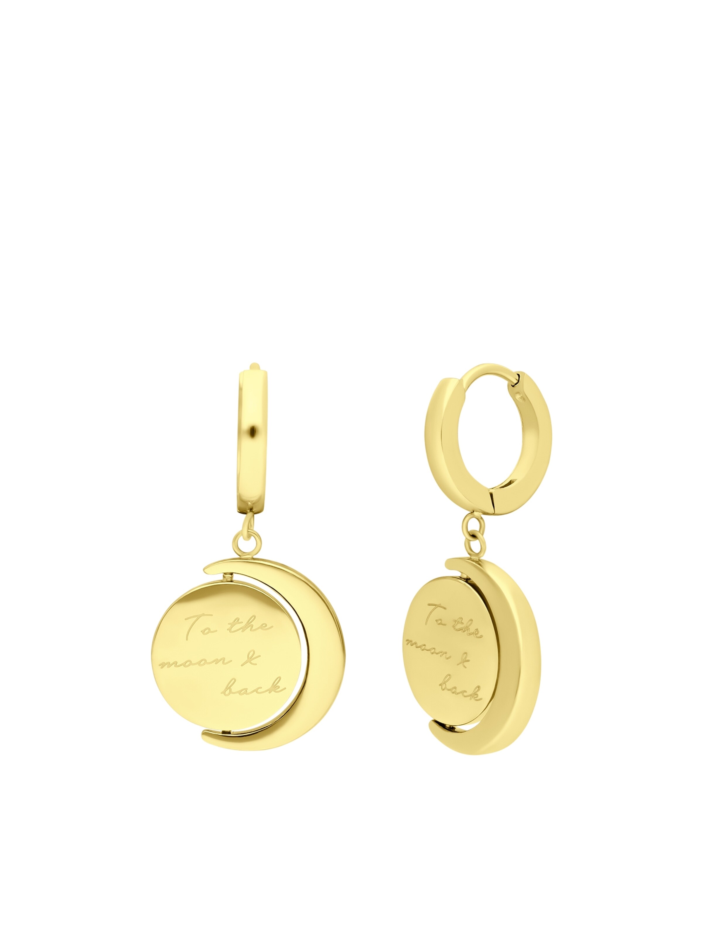 GUESS Oorbellen 'Moon Phases' in Goud