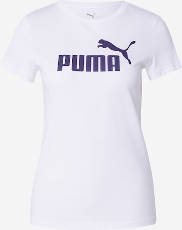 PUMA Koszulka funkcyjna 'ESS No. 1' w kolorze biały: przód