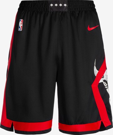 NIKE Loose fit Workout Pants 'NBA Chicago Bulls City' in Black: front