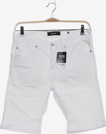 REPLAY Shorts in 32 in White: front