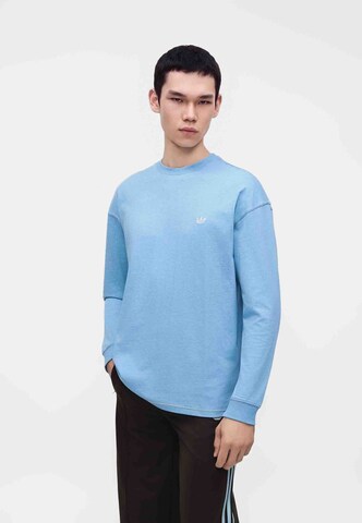ADIDAS ORIGINALS - Camisa 'Trefoil Essentials' em azul