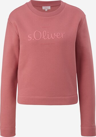 Sweat-shirt s.Oliver en rose : devant