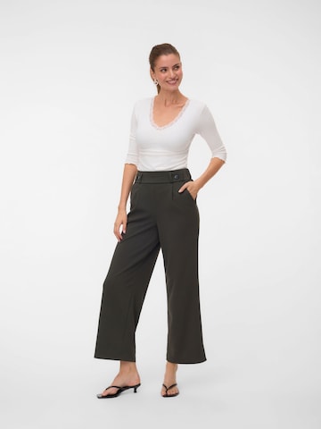 VERO MODA Wide Leg Hose 'VMSTAR' in Grün: Vorderseite