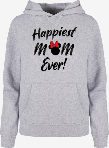 ABSOLUTE CULT Sweatshirt 'Mother's Day - Minnie Happiest Mom Ever' in Grau: predná strana