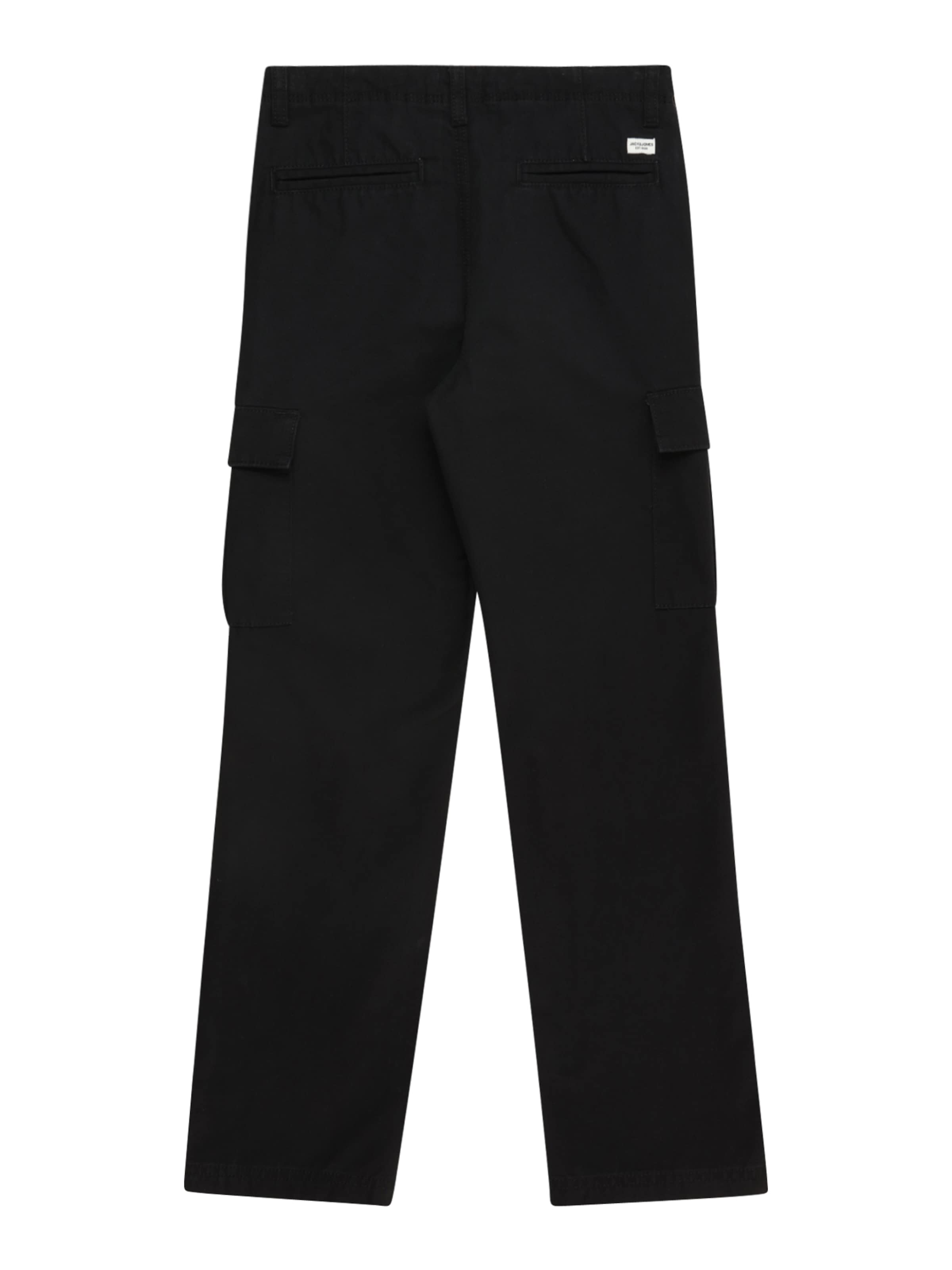 Wide leg Pantaloni 'JPSTKane JJBarkley' de la Jack & Jones Junior pe negru
