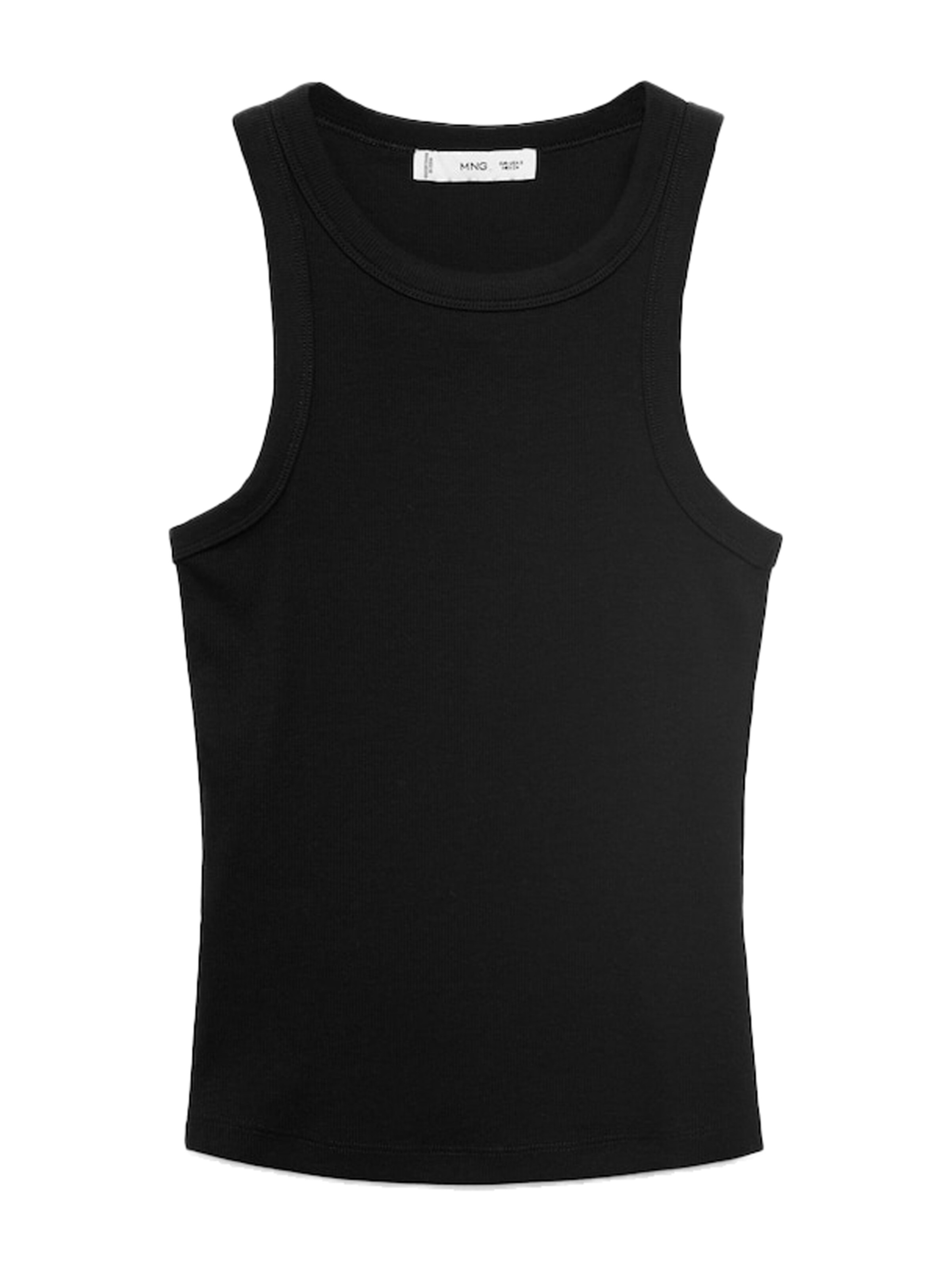 MANGO Top 'BONI' in Schwarz: Vorderseite