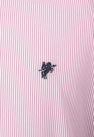DENIM CULTURE Regular fit Button Up Shirt 'Delmar' in Pink