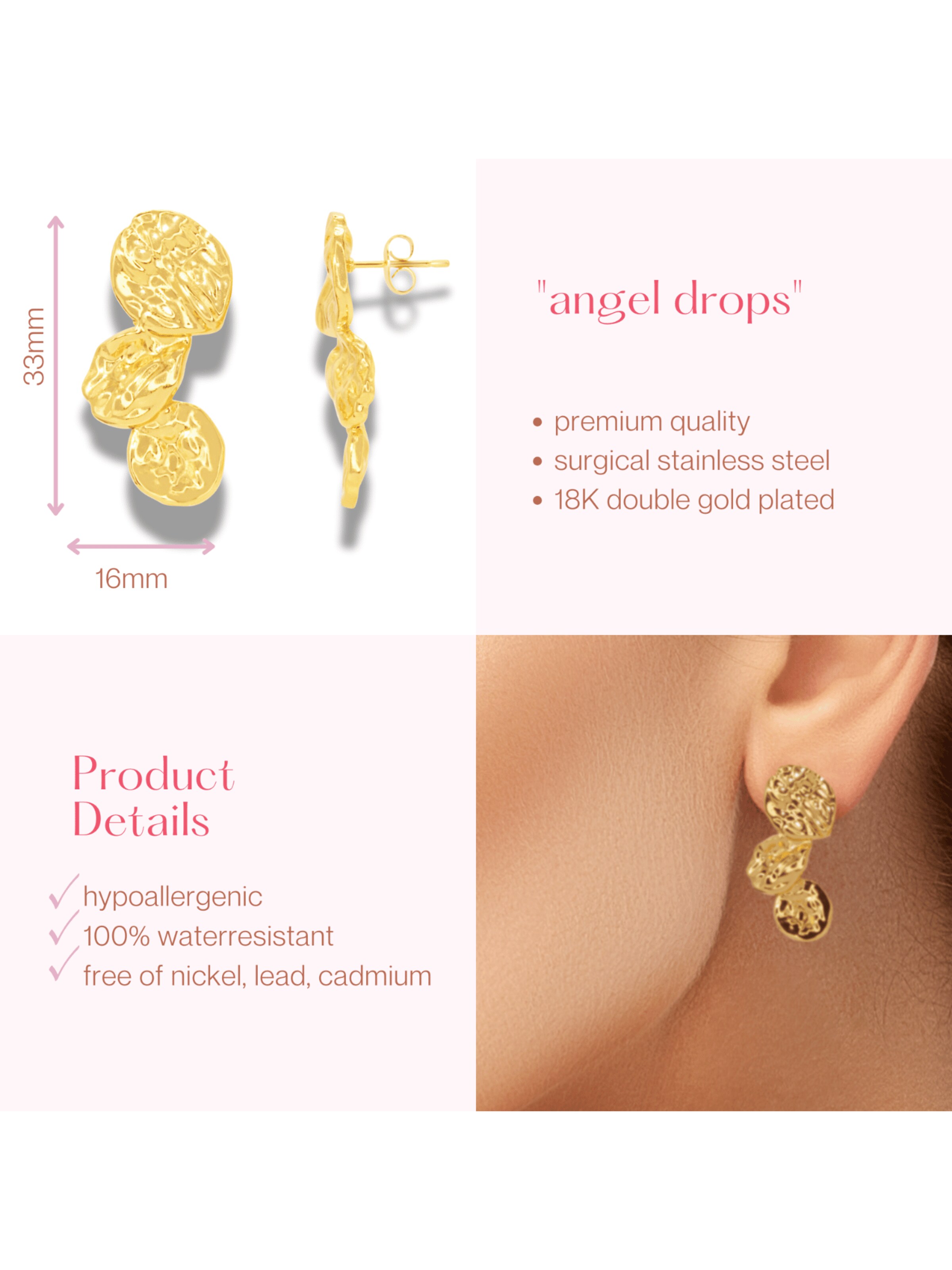 ARS-ARGENTI Earrings 'DAISY DROPS' in Gold