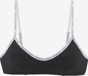 Copenhagen StudiosBustier Bikini gornji dio - crna boja: prednji dio