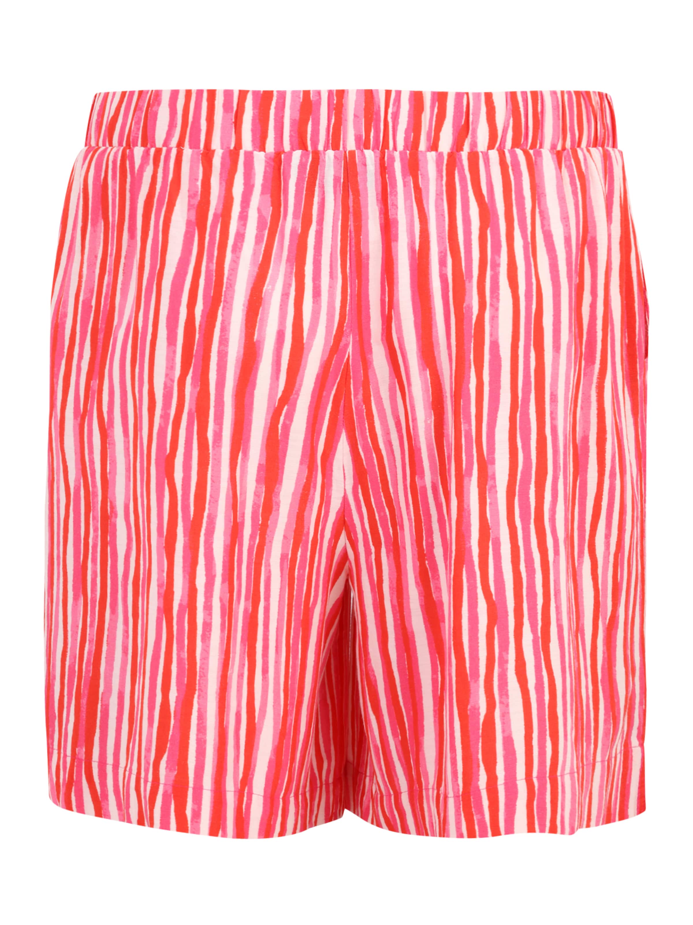 PIECES Curve Regular Pants 'PCKAIANA' in Red