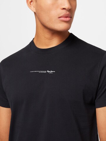 T-Shirt 'Andreas' Pepe Jeans en noir