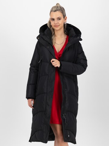 Alife and Kickin Winter coat 'JunaAK' in Black: front