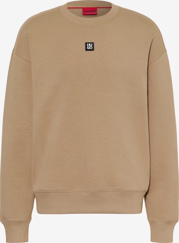 HUGO Sweatshirt 'Dettil' in Braun: Vorderseite