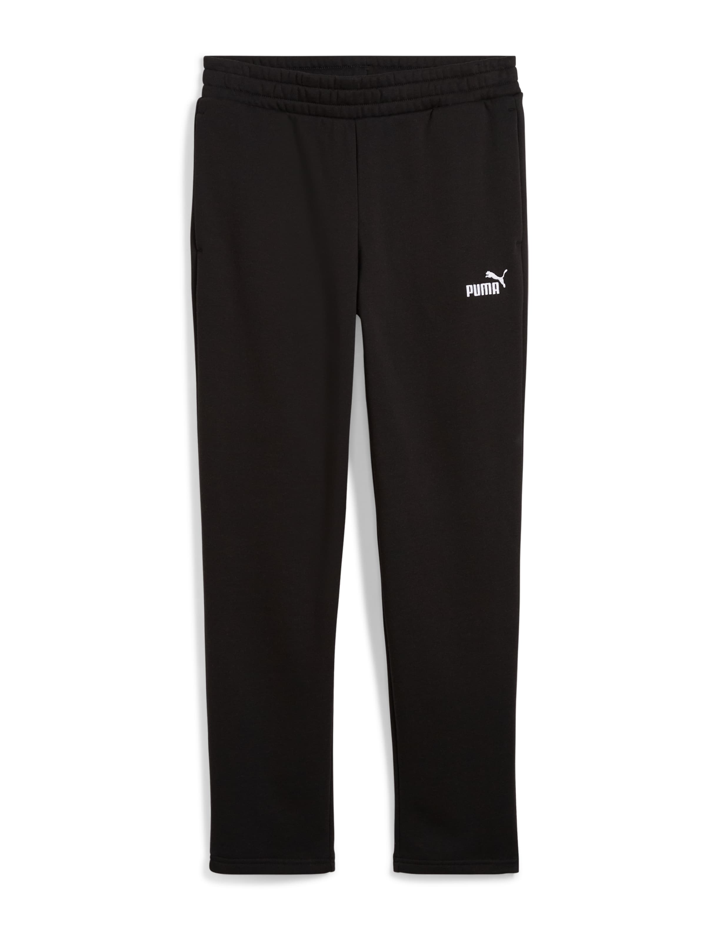 PUMA Slim fit Sports trousers 'ESS No. 1' in Black: front