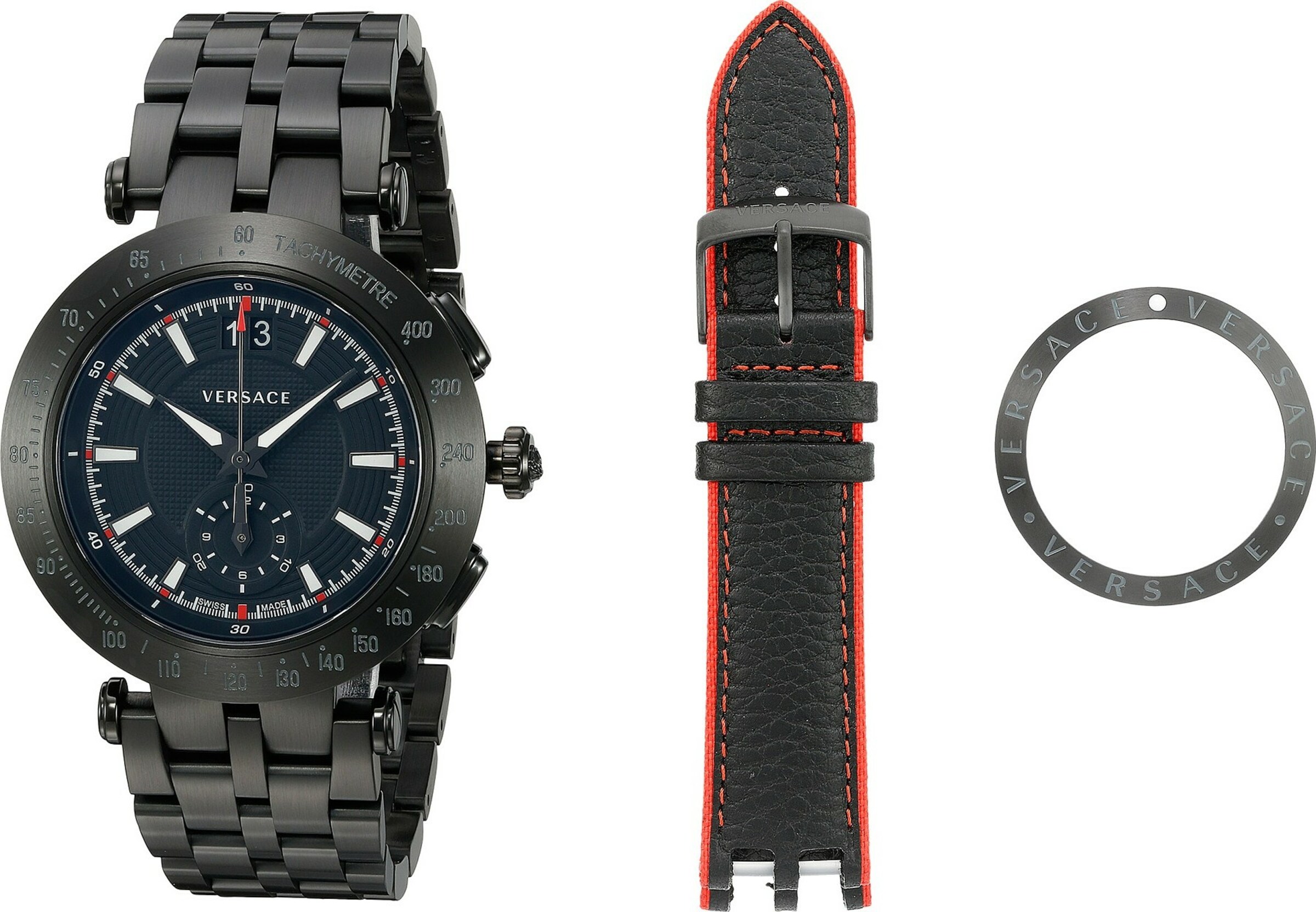 VERSACE Uhr in Schwarz