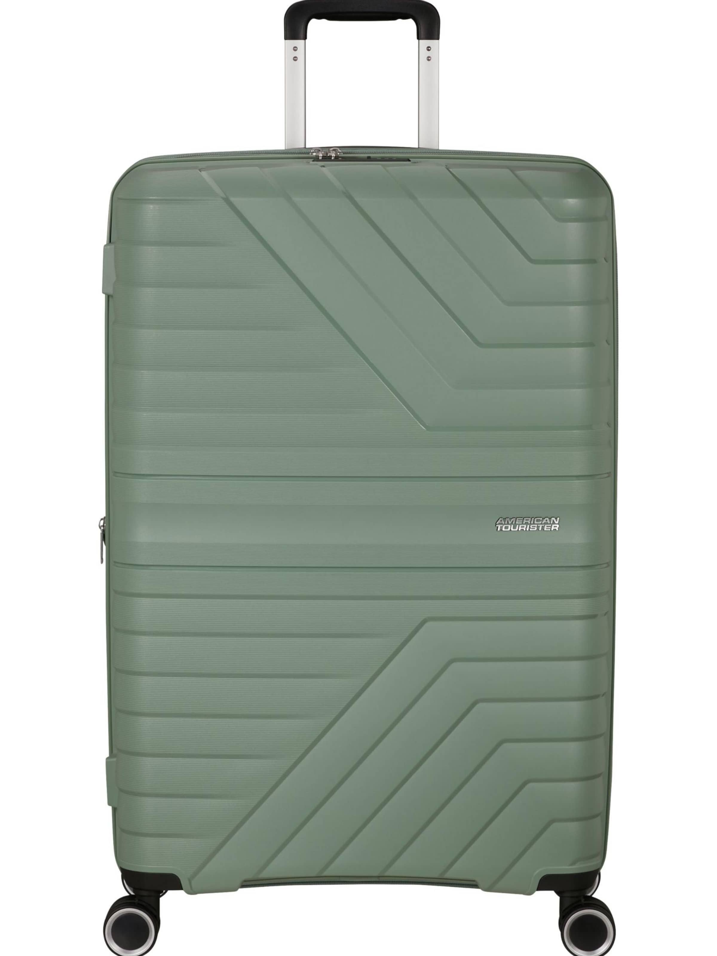 Trolley 'FLYTWIST SPINNER 78/29 TSA EXP' di American Tourister in verde: frontale