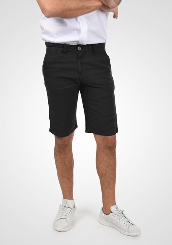 !Solid - regular Pantalón chino en negro: frente