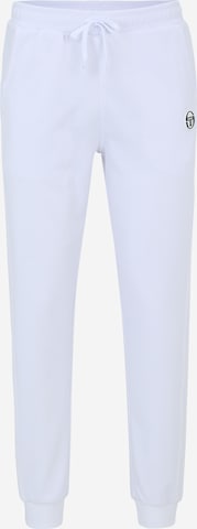 Sergio Tacchini - Tapered Pantalón deportivo en blanco: frente