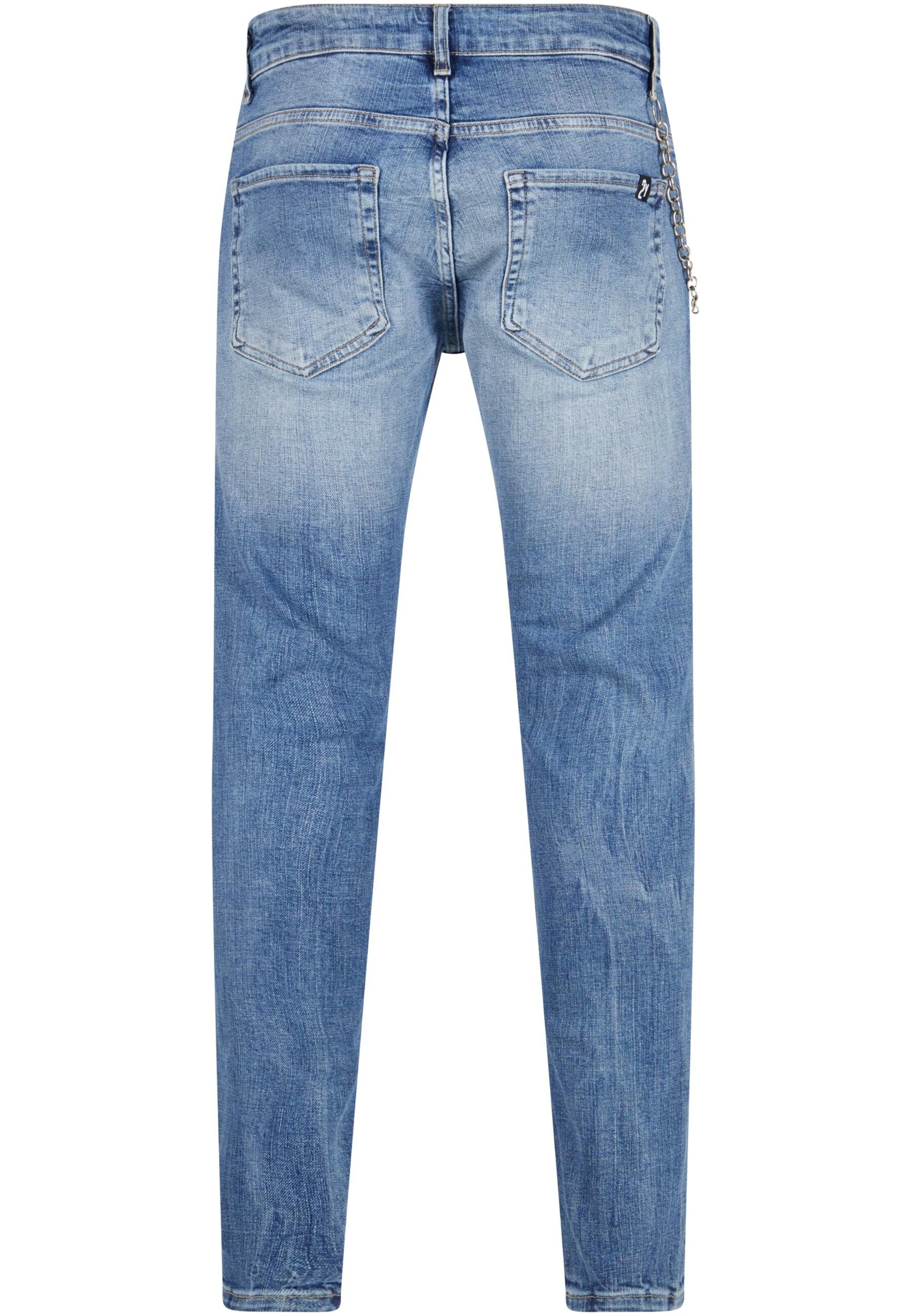 2Y Premium Tapered Jeans in Blue