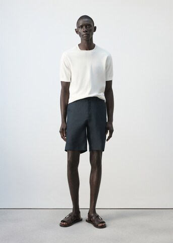 MANGO MAN Slim fit Pants 'Carp' in Blue