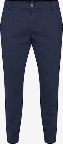 Zizzi Slim fit Chino Pants 'Darla' in Blue: front