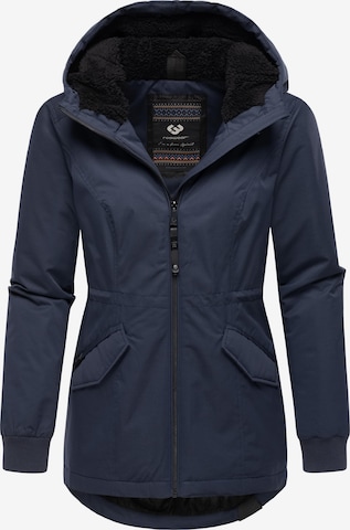RagwearTehnička jakna 'Dowey Warm Rain' - plava boja: prednji dio