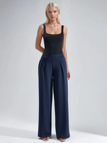 Wide Leg Pantalon Busem en bleu