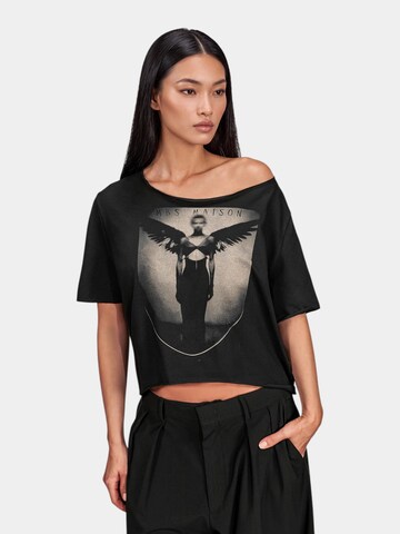 Made By Society Shirt 'La Pièce T-Shirt - T27897' in Black