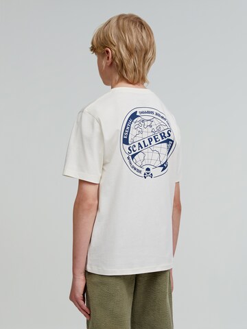 Scalpers T-shirt 'Worldwide' i vit