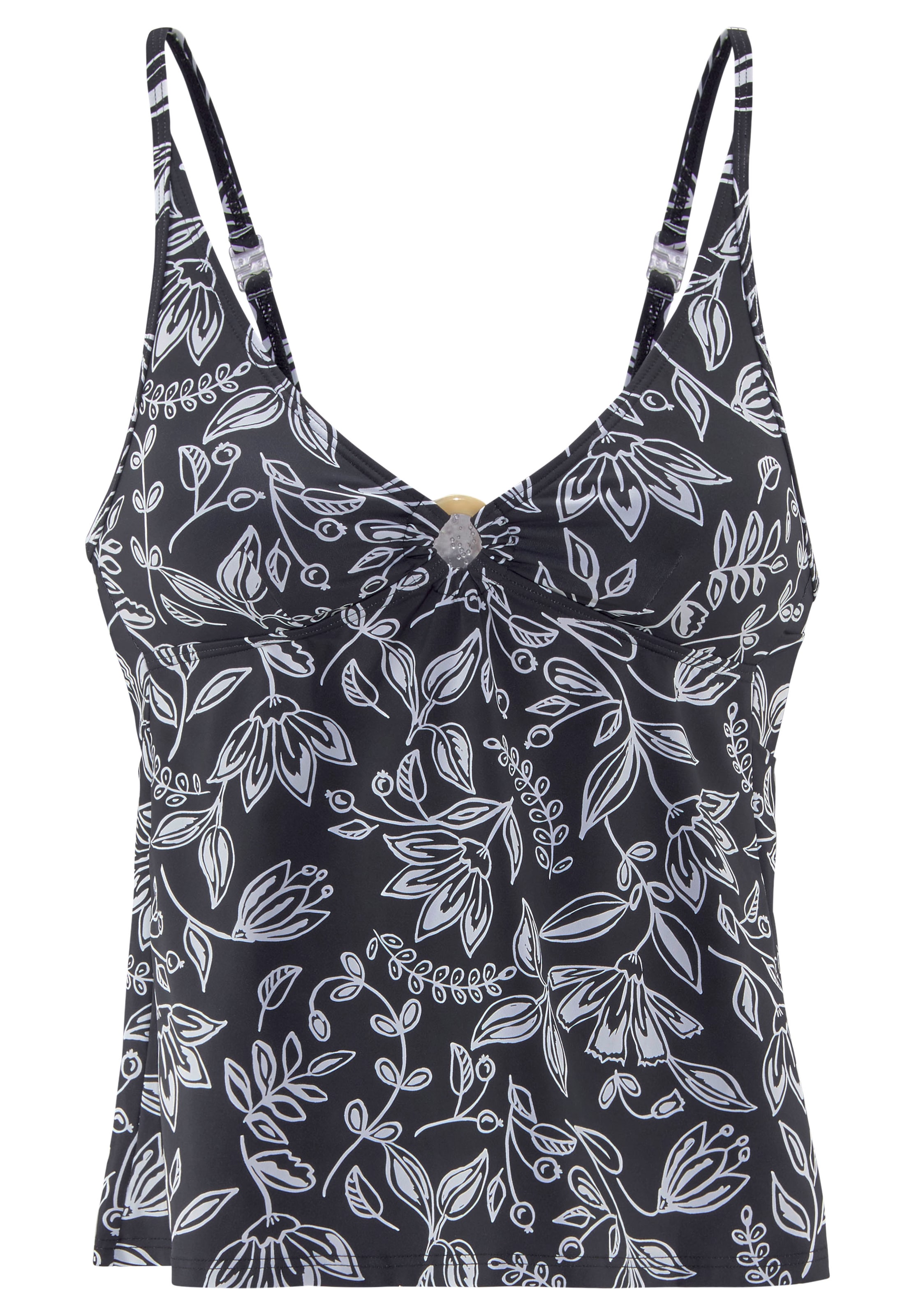 juoda VIVANCE Trikampė Tankinio viršutinė dalis: priekis